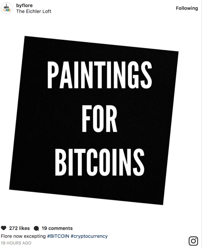 Paintings for Bitcoin